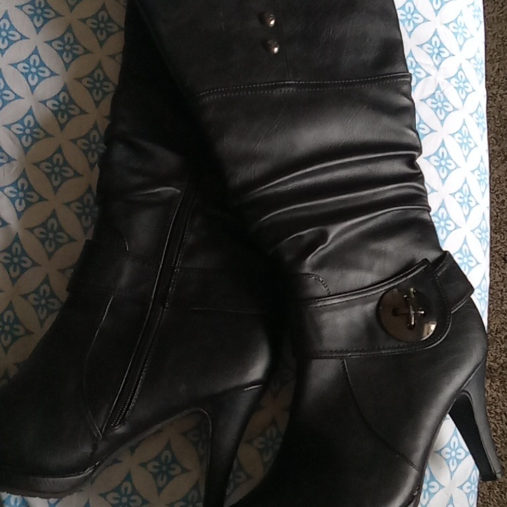 Knee High Leather Boots